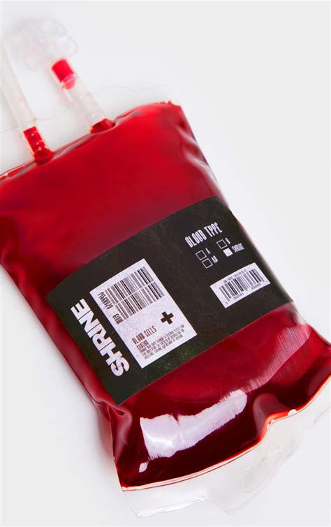 fake blood bag